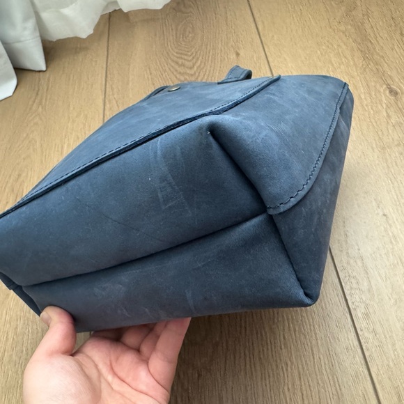 Portland Leather Goods Mini Crossbody Tote Deep Water - Picture 7 of 8